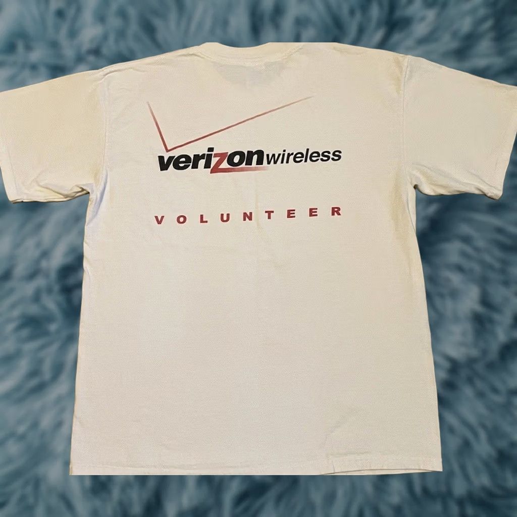 Vintage VINTAGE Verizon Wireless Faded Shirt M White Crew Neck Cotton Mens T-Shirt 90s 2000s Cell Phone Internet Grunge Retro Hip Hop Size US M / EU 48-50 / 2 - 1 Thumbnail