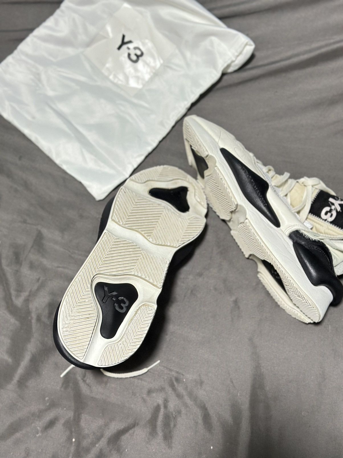 Yohji Yamamoto Y-3 Kaiwa 'White Black .. yohji Yamamoto Size US 11.5 / EU 44-45 - 5 Thumbnail