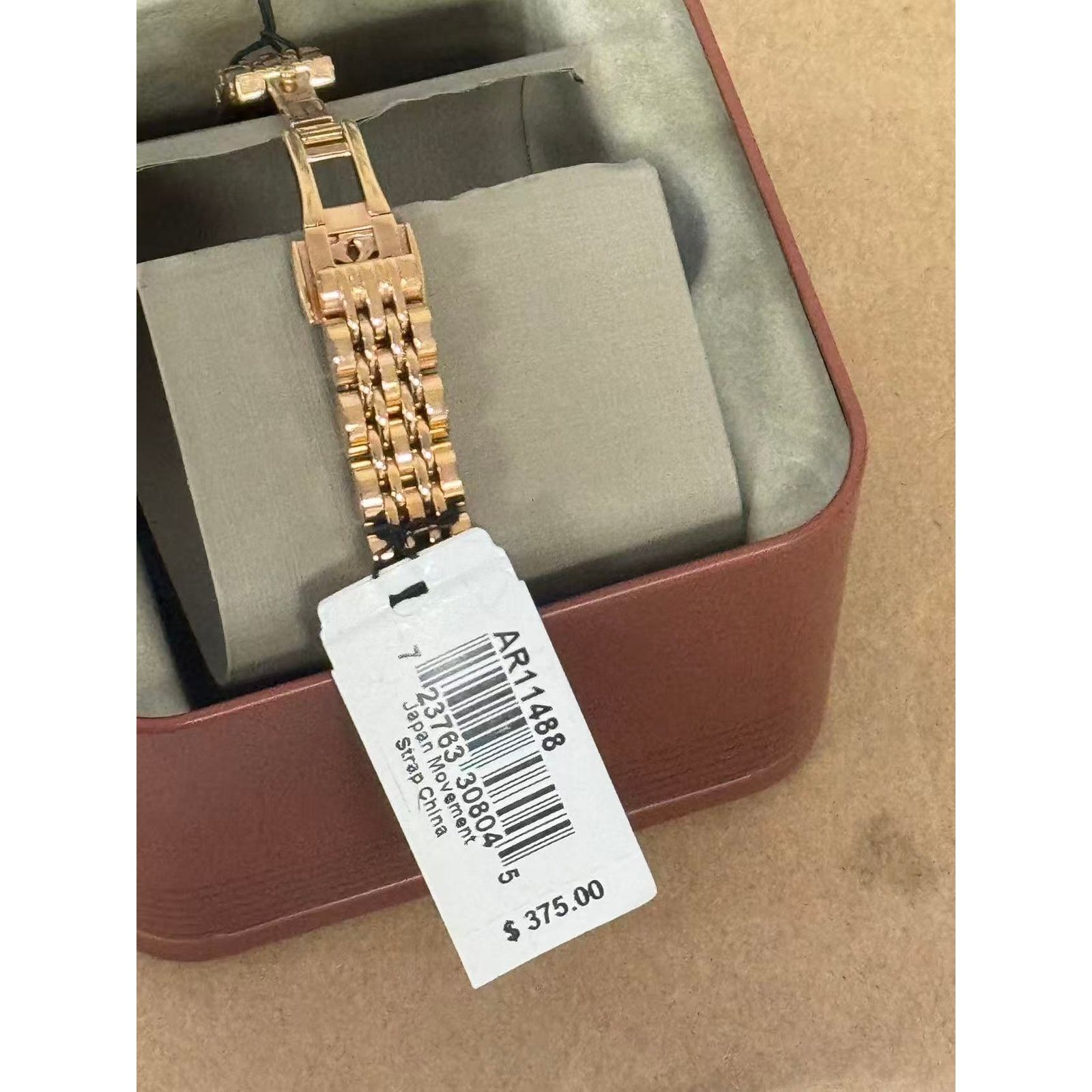 Emporio Armani Emporio Armani AR11488 Diamonds Burgundy Dial Rose Watch Size ONE SIZE - 3 Thumbnail