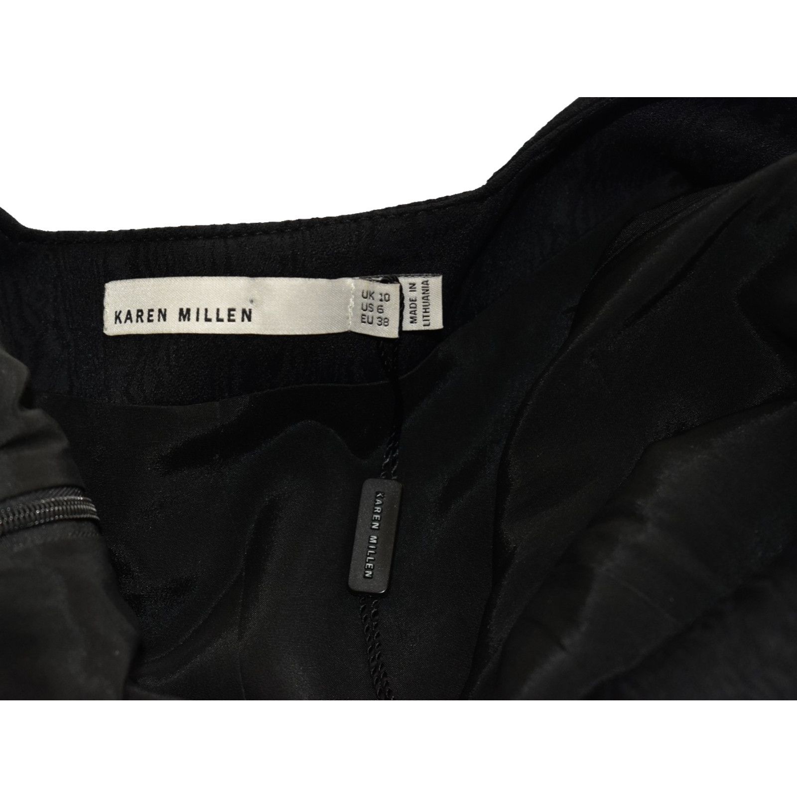 Karen Millen KAREN MILLEN Blk Cut Out Neckline Bodycon Wiggle Dress Sz 6 Size M / US 6-8 / IT 42-44 - 7 Thumbnail