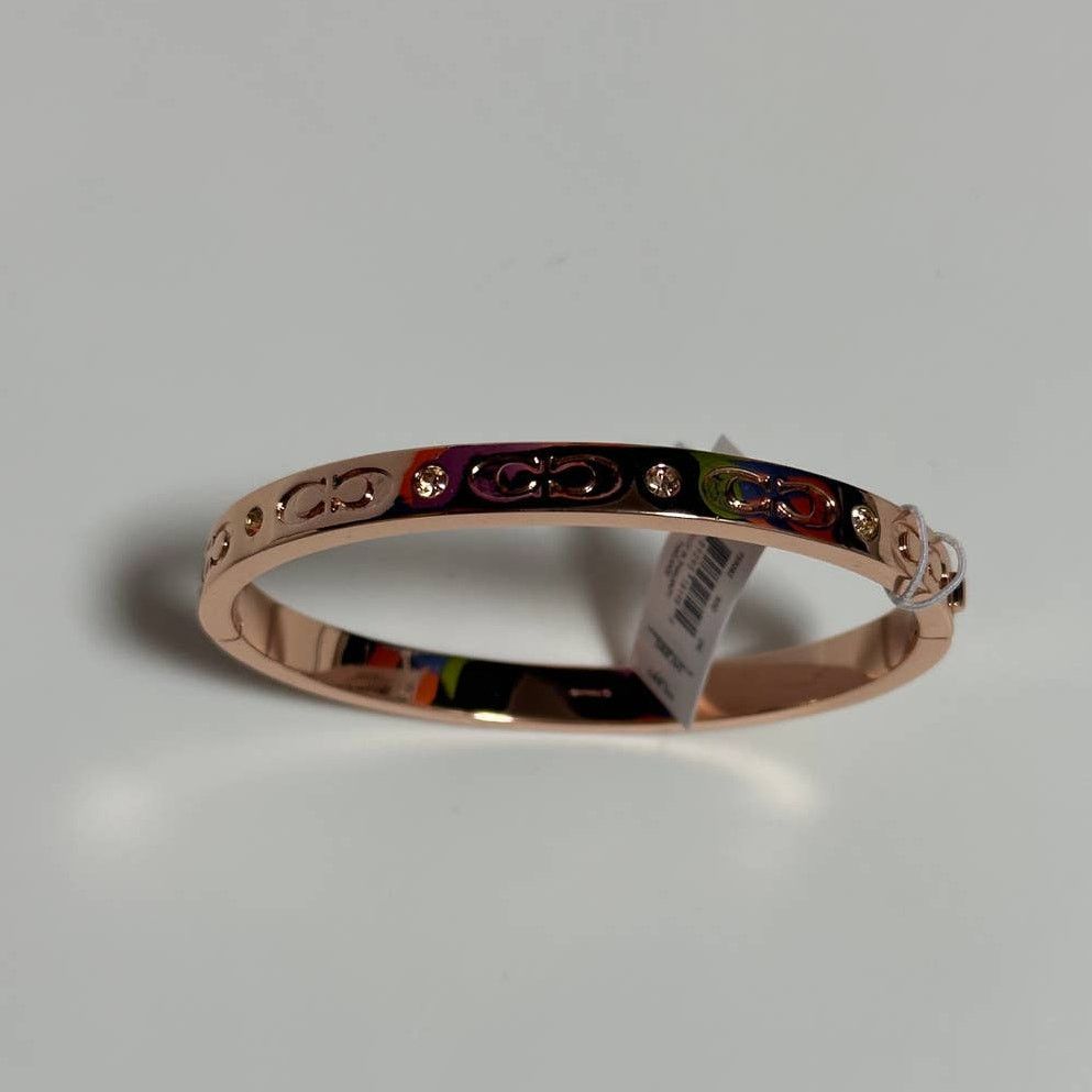 Coach Coach Rose Gold Kissing C Bangle Bracelet Size ONE SIZE - 3 Thumbnail