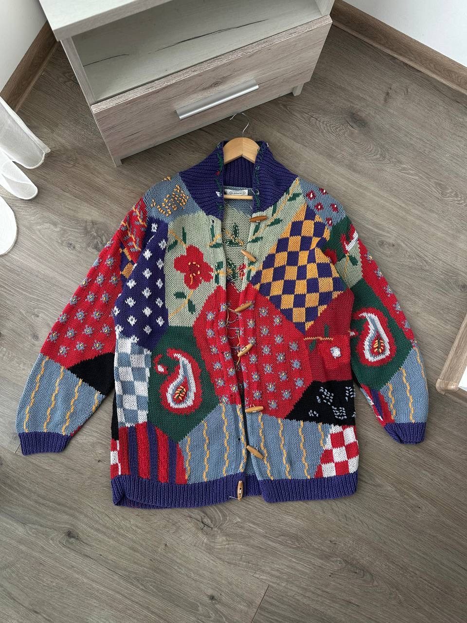 Japanese Brand × Vintage Vintage Japanese Cardigan Distressed Knit Vanessa. A Sweater Size US XL / EU 56 / 4 - 2 Thumbnail