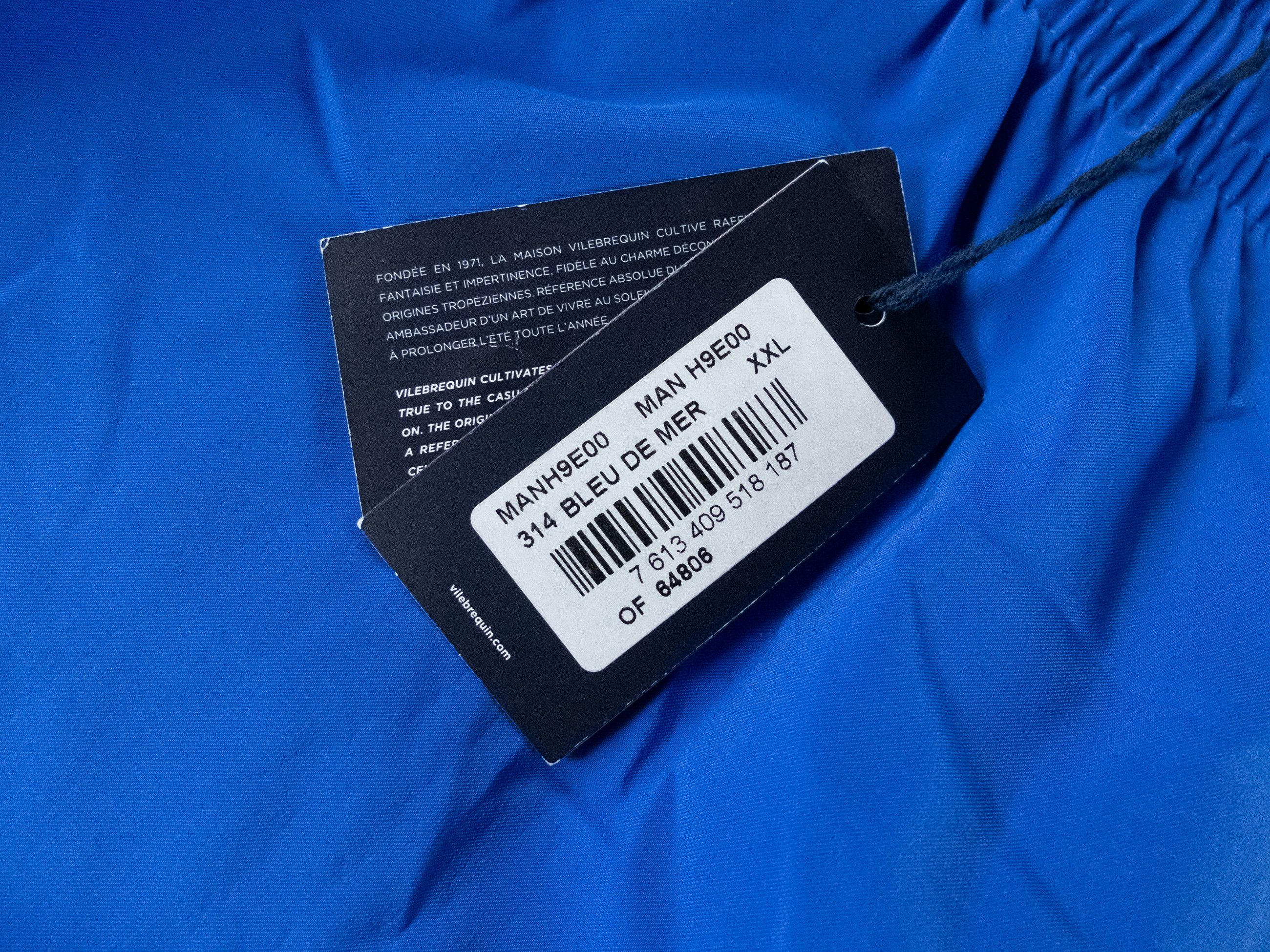 Vilebrequin VILEBREQUIN Bleu de Mer solid blue swim shorts XXL Size US 38 / EU 54 - 5 Thumbnail