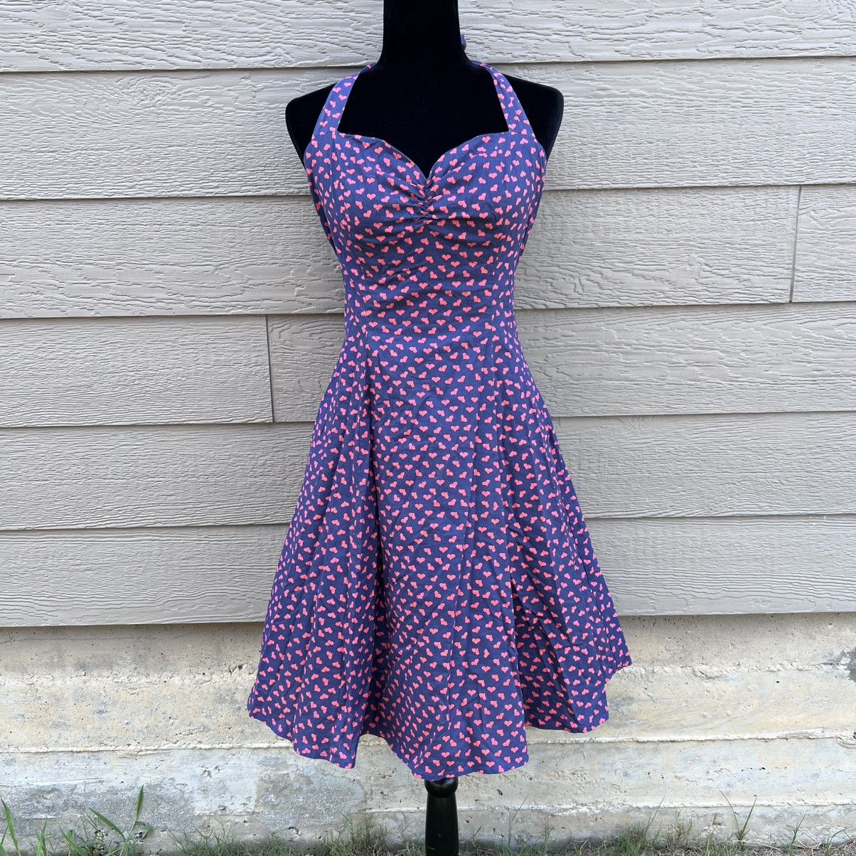 Other Vintage halter heart design midi dress Size L / US 10 / IT 46 - 1 Thumbnail