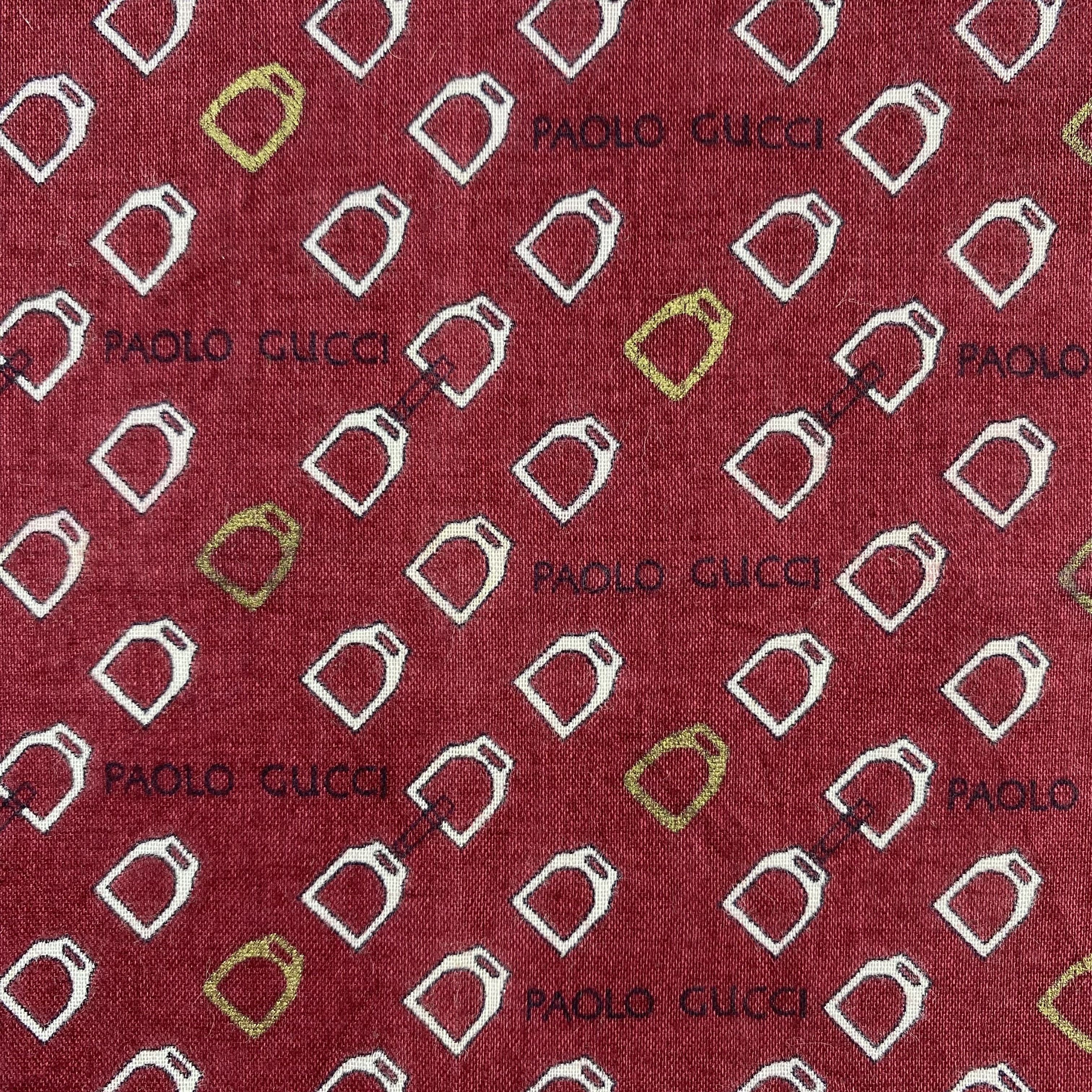 Paolo Gucci × Vintage Paolo Gucci Handkerchief / Neckerchief / Bandana-P1548 Size ONE SIZE - 4 Thumbnail