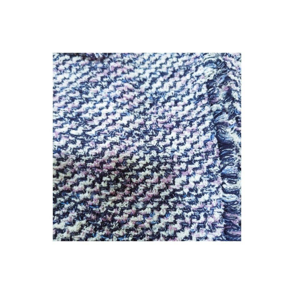 Chicos CT767 Chico's Ladies Tweed Like Blue, Pink Ladies Blazer Size M / US 6-8 / IT 42-44 - 2 Thumbnail