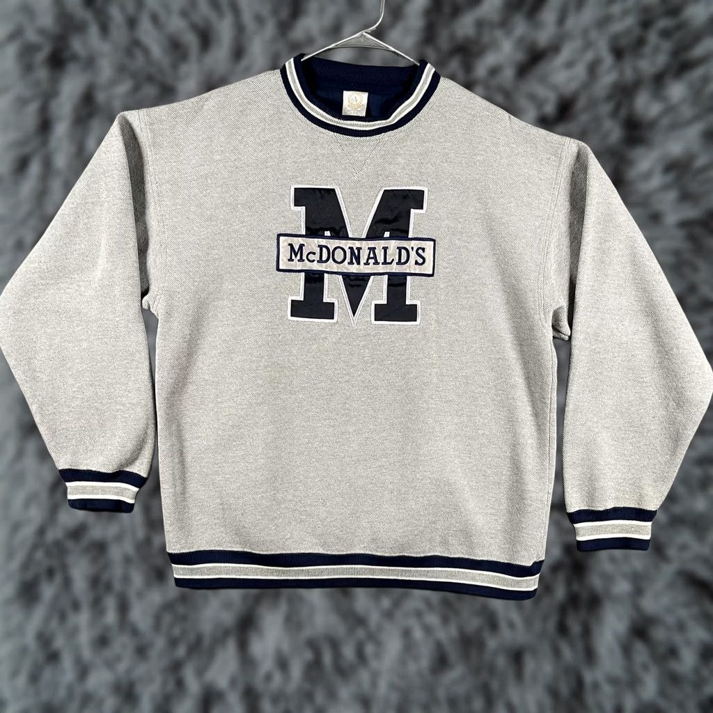 Logo 7 VINTAGE BAC Sweatshirt Mens Large Gray M Logo Crewneck Graphic MCU Size US L / EU 52-54 / 3 - 1 Thumbnail