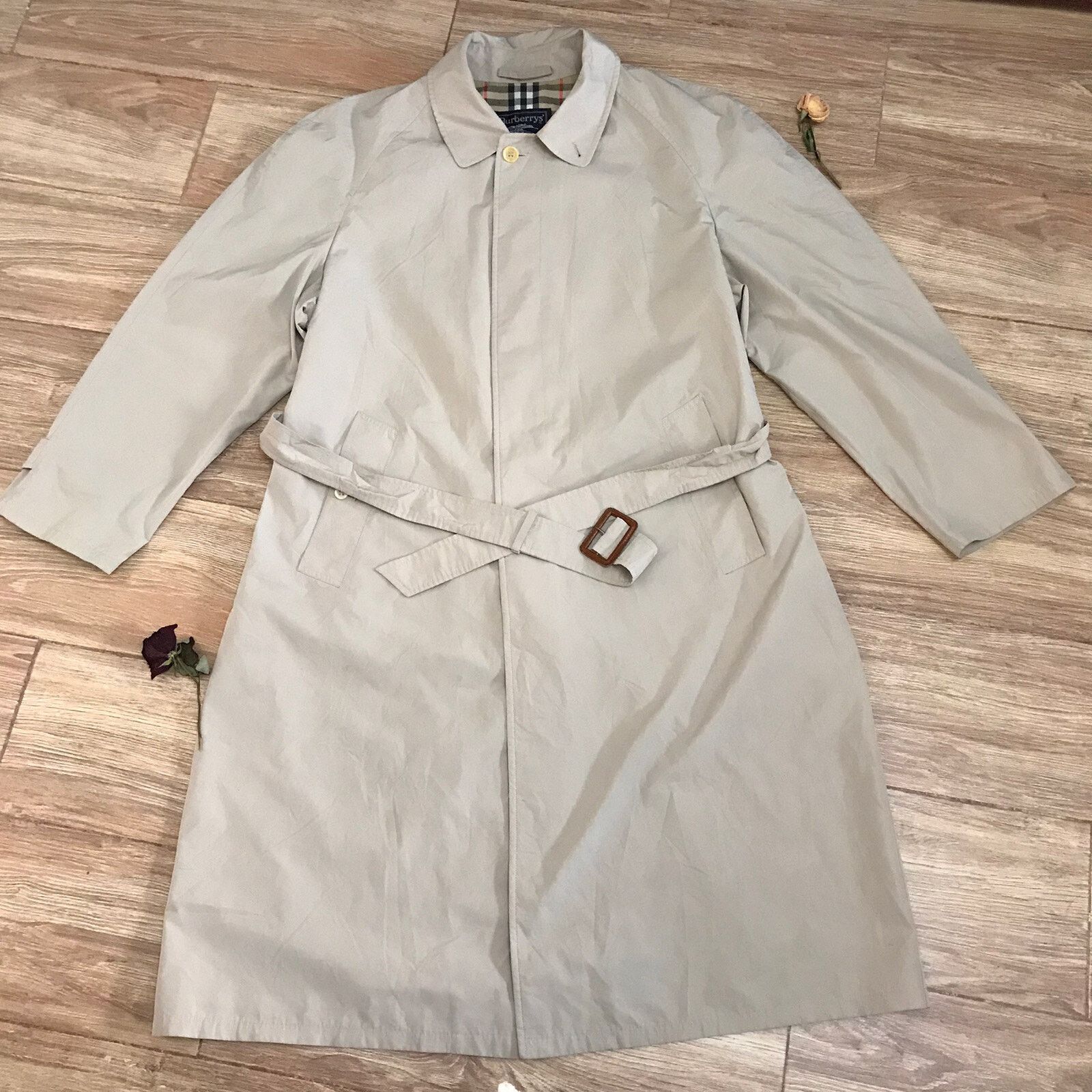 Burberry vintage Burberry Trench Coat jacket Nova Check Lightweight Size US XL / EU 56 / 4 - 2 Thumbnail