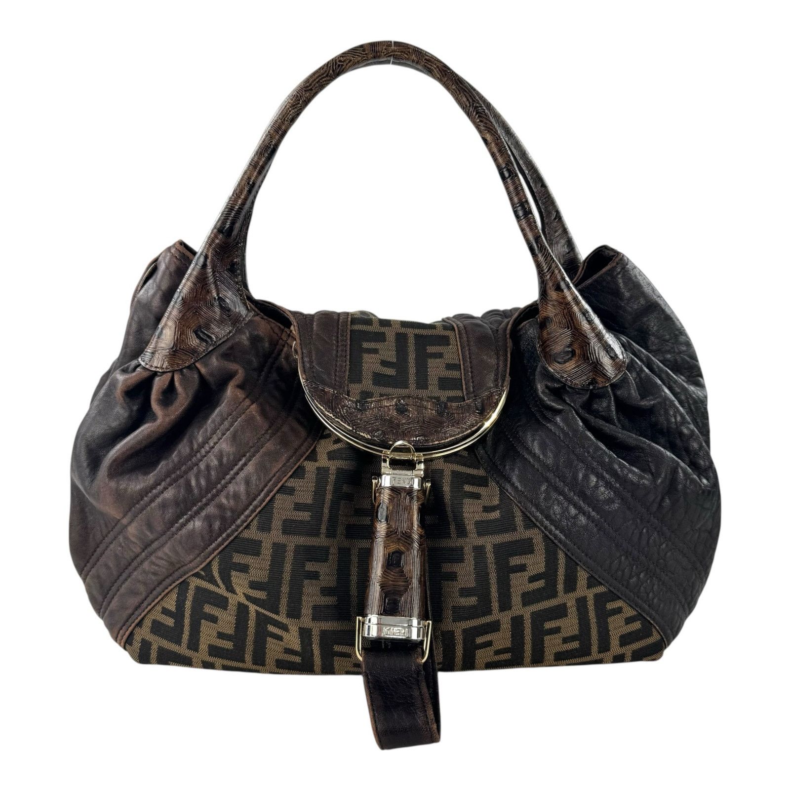 Fendi Fendi Zucca and Tortoiseshell Spy Bag Size ONE SIZE - 1 Thumbnail