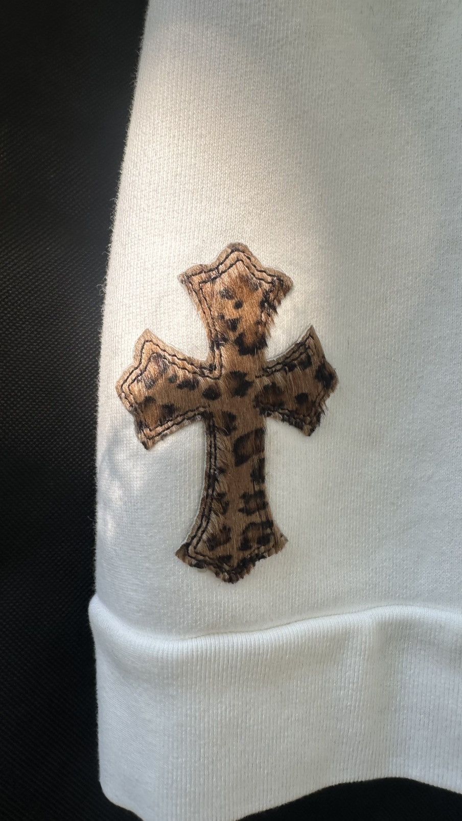 Chrome Hearts Chrome Hearts White & Leopard Cross Patch Sweatshirt Size US L / EU 52-54 / 3 - 14 Thumbnail