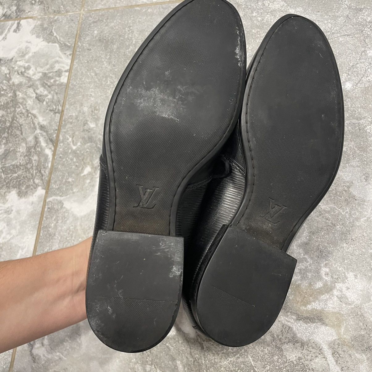 Louis Vuitton LOUIS VUITTON Shoes Loafers LV Logo boots black old money Size US 8.5 / EU 41-42 - 3 Thumbnail