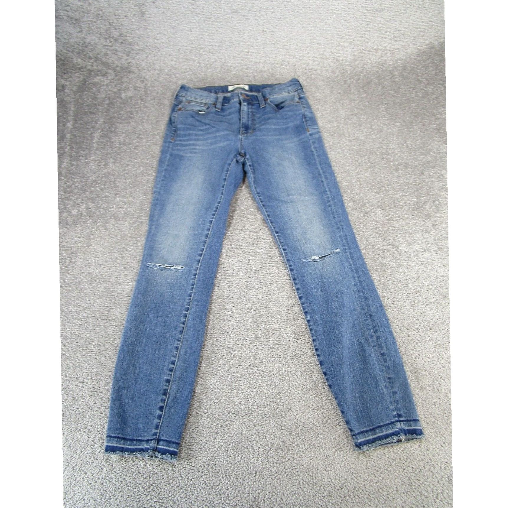 Madewell Madewell Womens Jeans Medium 28 Light Wash Skinny Ripped Size 28" / US 6 / IT 42 - 1 Thumbnail