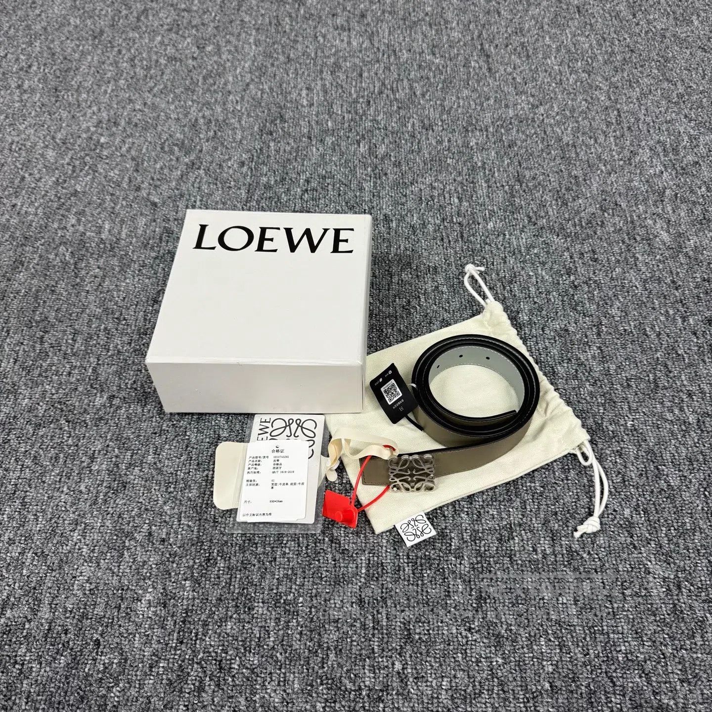 Loewe LOEWE Color combination, logo, metal buckle, belt| Size ONE SIZE - 1 Thumbnail