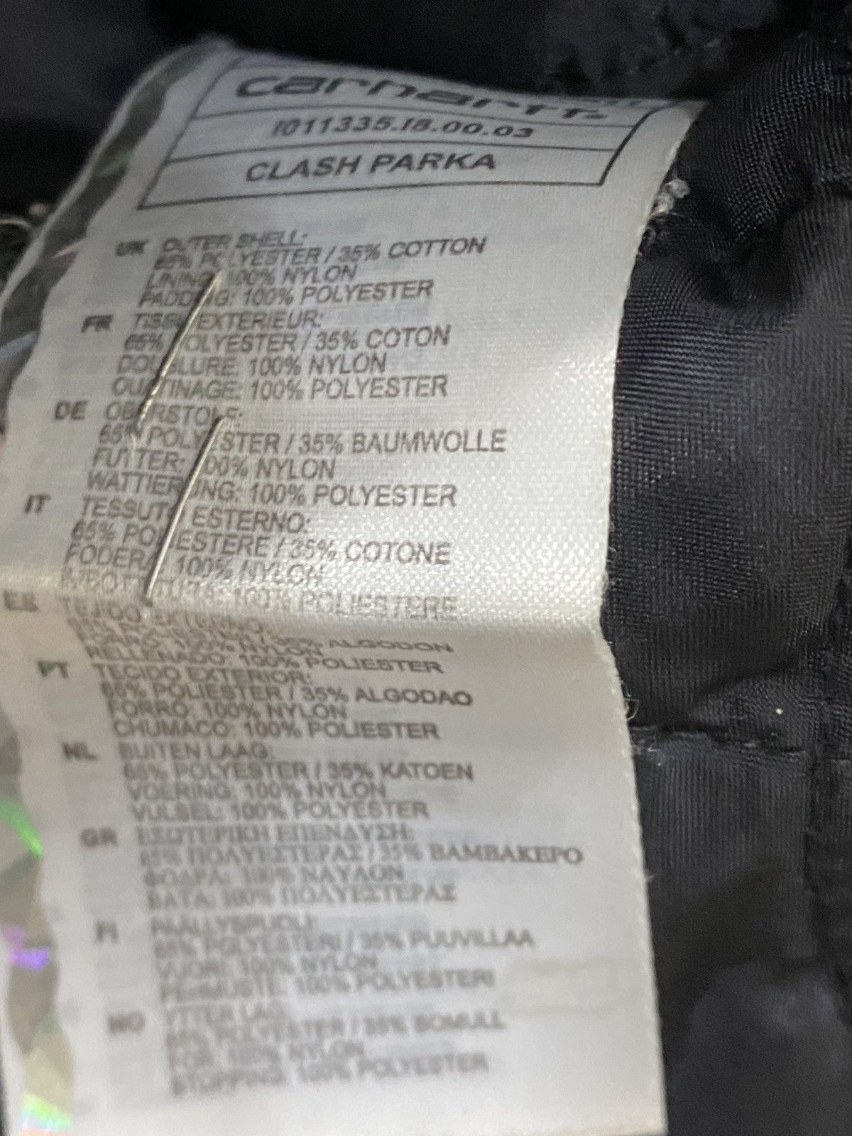 Carhartt Wip Carhartt WIP Clash Parka, size XL, gray/black, used Size US XL / EU 56 / 4 - 10 Thumbnail