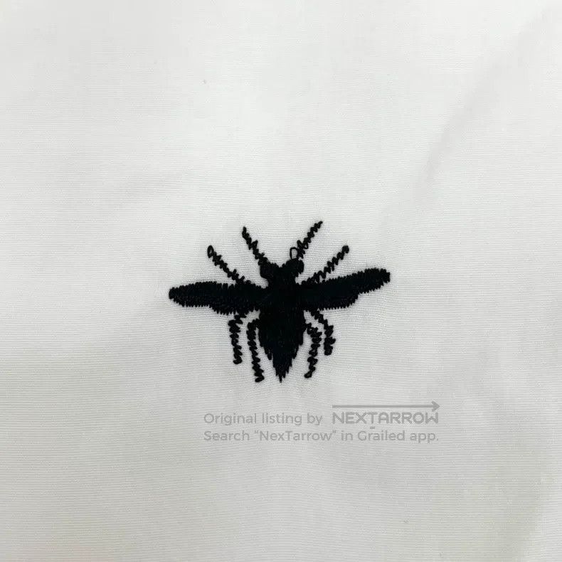 Dior Dior Size 37 White bee embroidery cotton lapel single-breas Size US XXS / EU 40 - 5 Thumbnail