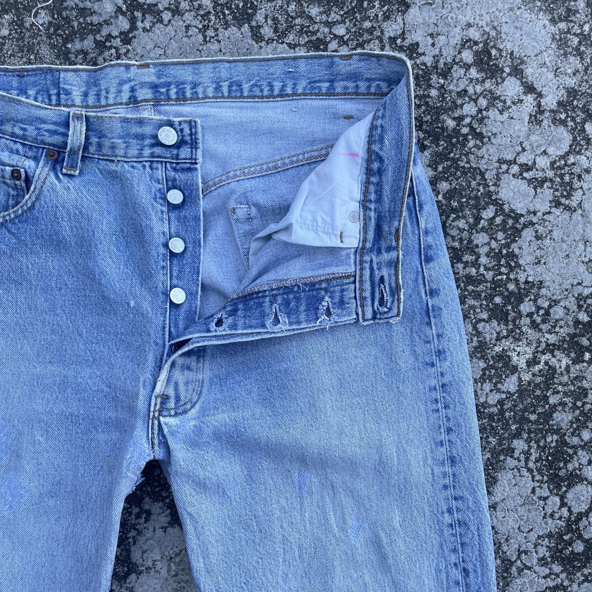 Levi's Vintage 90s Levis 501 Denim Jeans Size US 34 / EU 50 - 2 Thumbnail