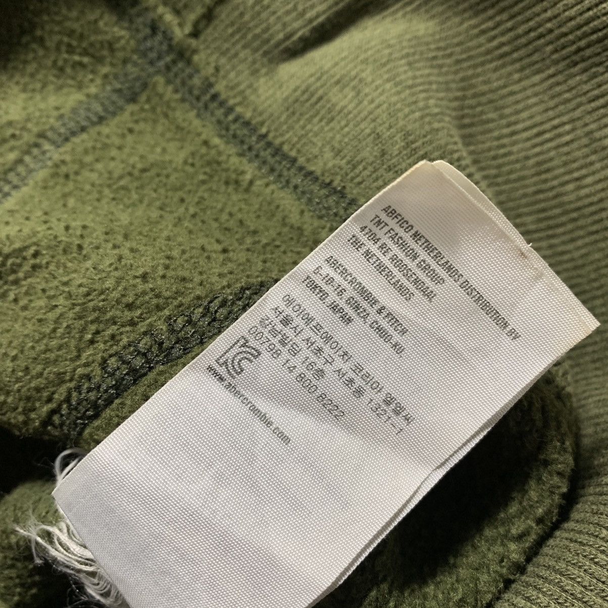 Japanese Brand Abercrombie Olive Green Fur Zipper Hoodie Distressed Size US XL / EU 56 / 4 - 7 Thumbnail