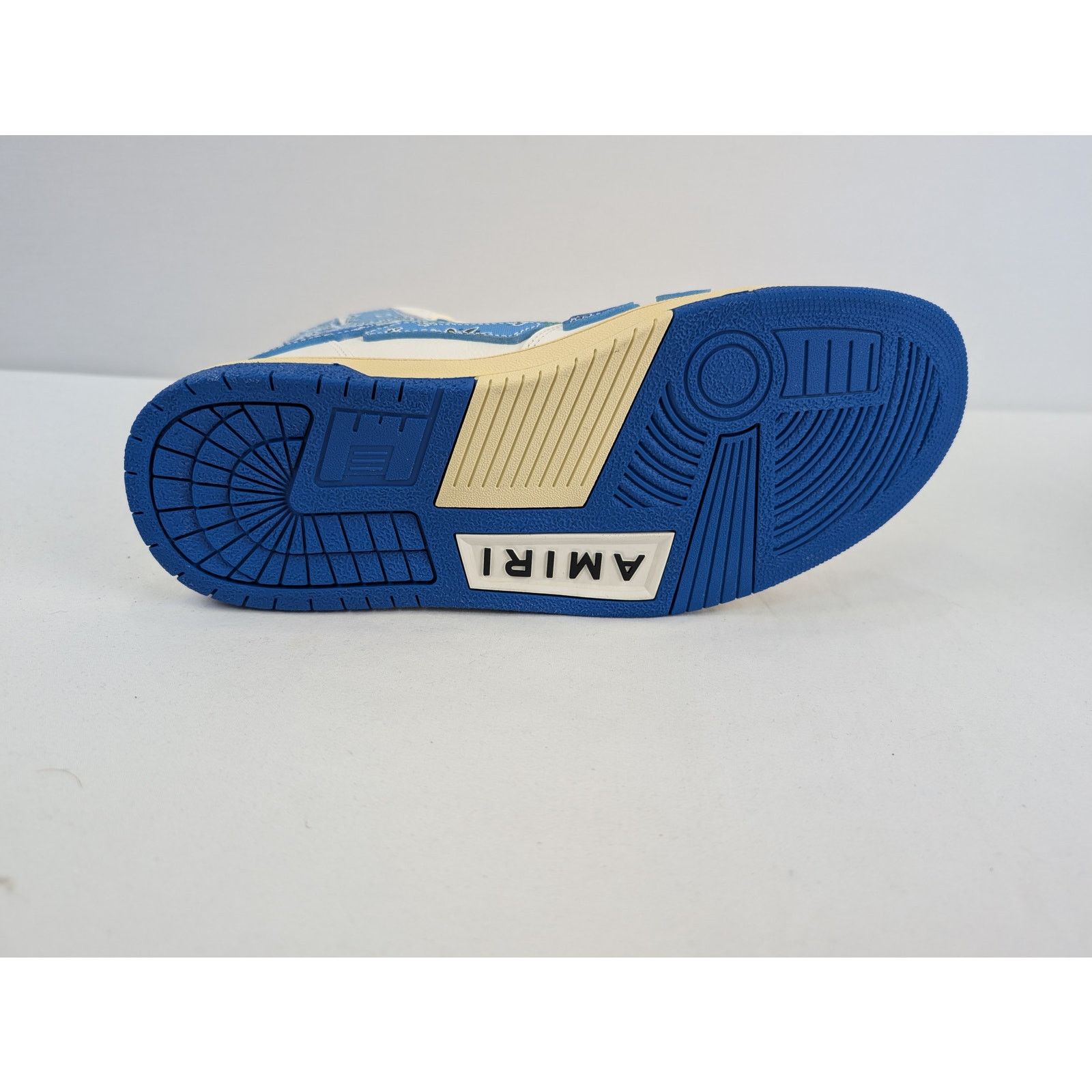 Amiri o1rshd1 Skel Top Hi / Skeleton Hi Top Sneakers Bandana Blue Size US 10 / EU 43 - 9 Thumbnail