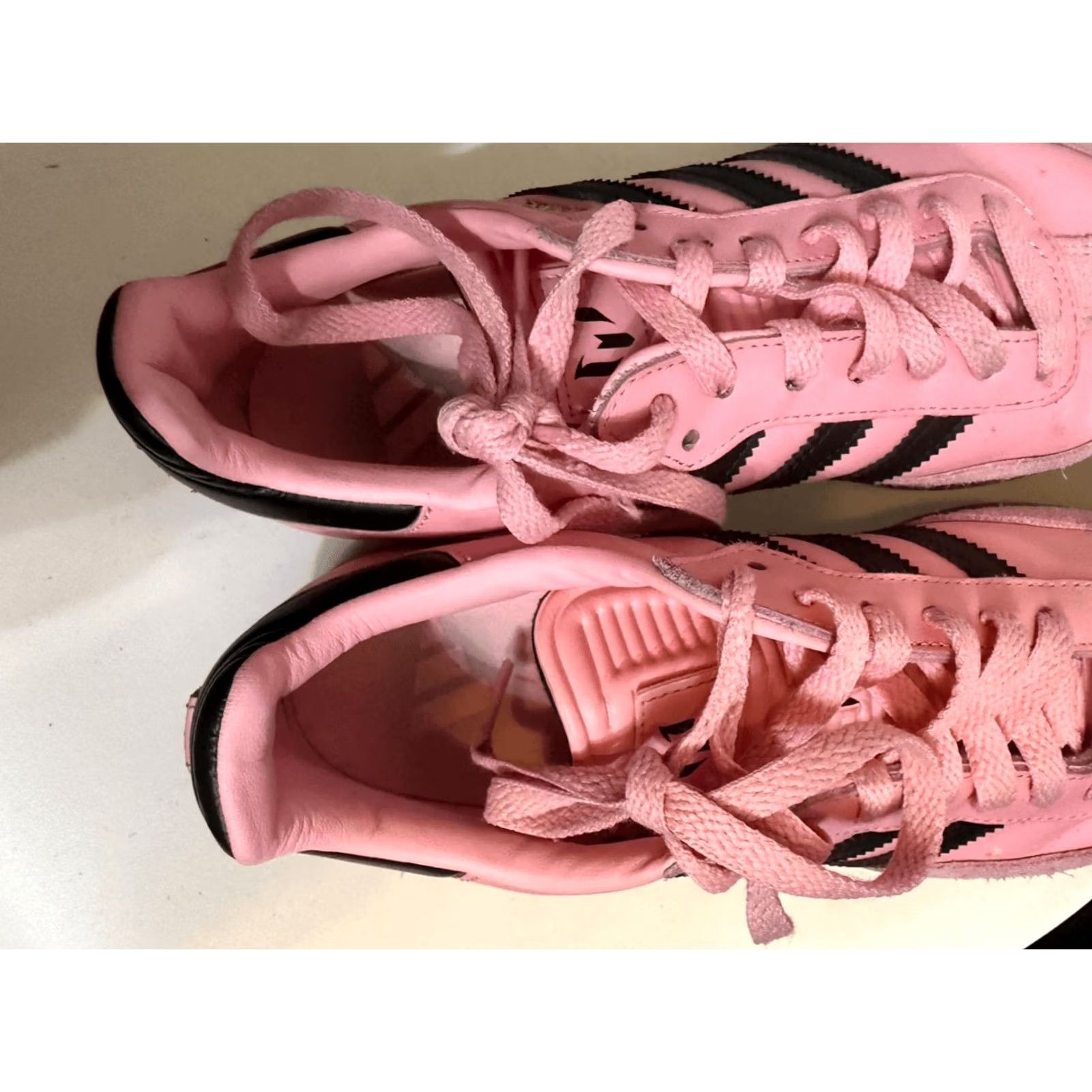 Adidas Adidas Samba Sneaker Men 6.5 Leather Multicolor Light Pink Black Messi Size US 7 / EU 40 - 7 Thumbnail