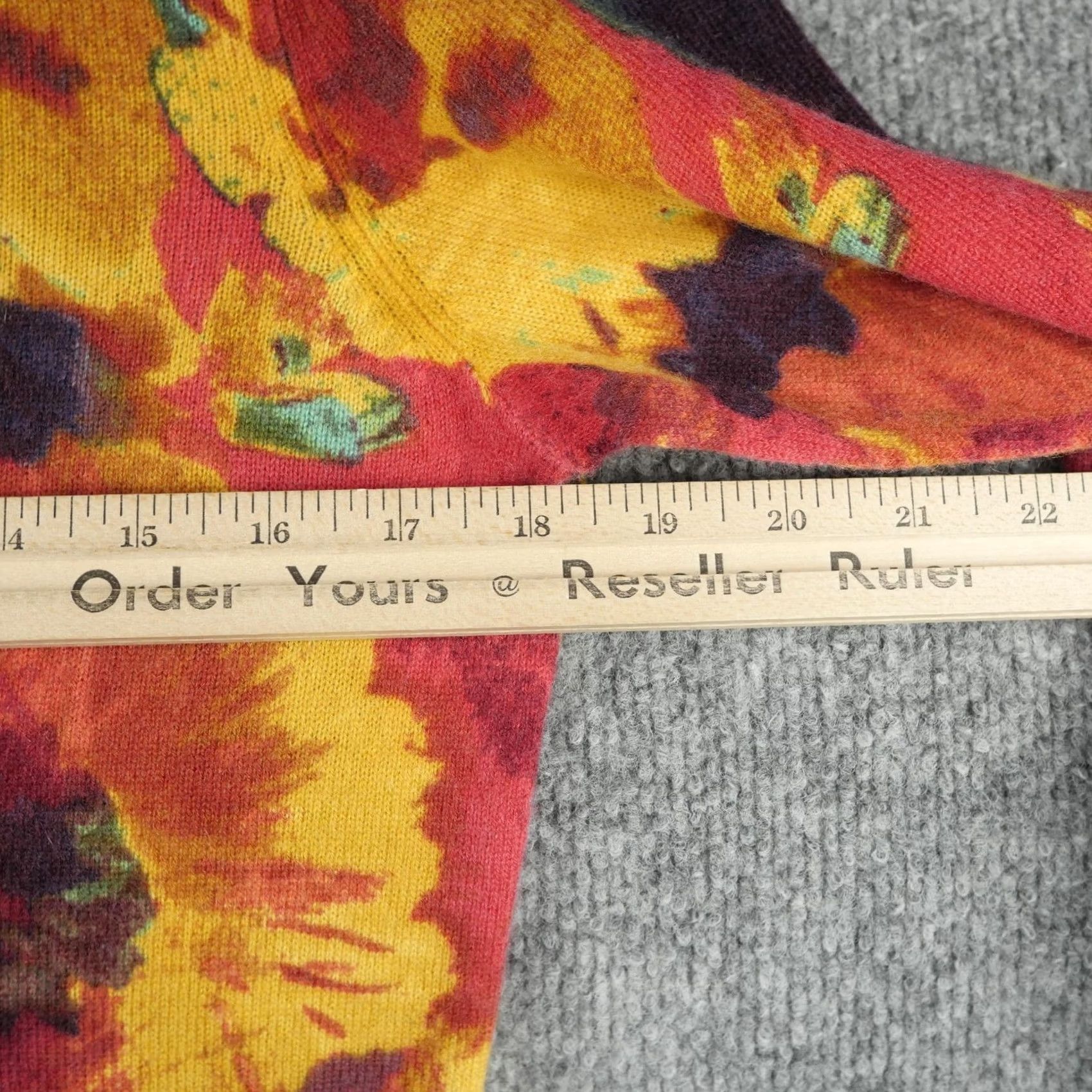 Talbots Talbots Sweater Womens M Multicolor Cashmere Floral Print Crewneck Pullover Size M / US 6-8 / IT 42-44 - 6 Thumbnail