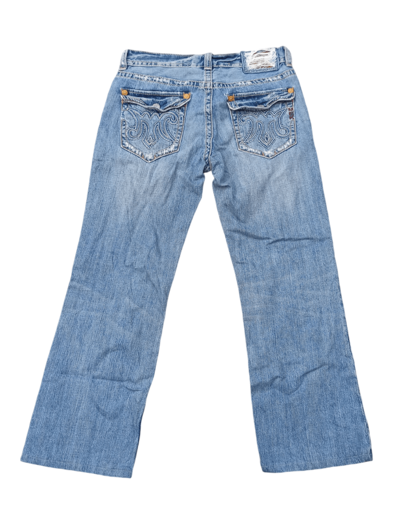 Mek Denim Vintage Mek Denim Distressed Sun Faded Jeans Size US 33 - 2 Thumbnail