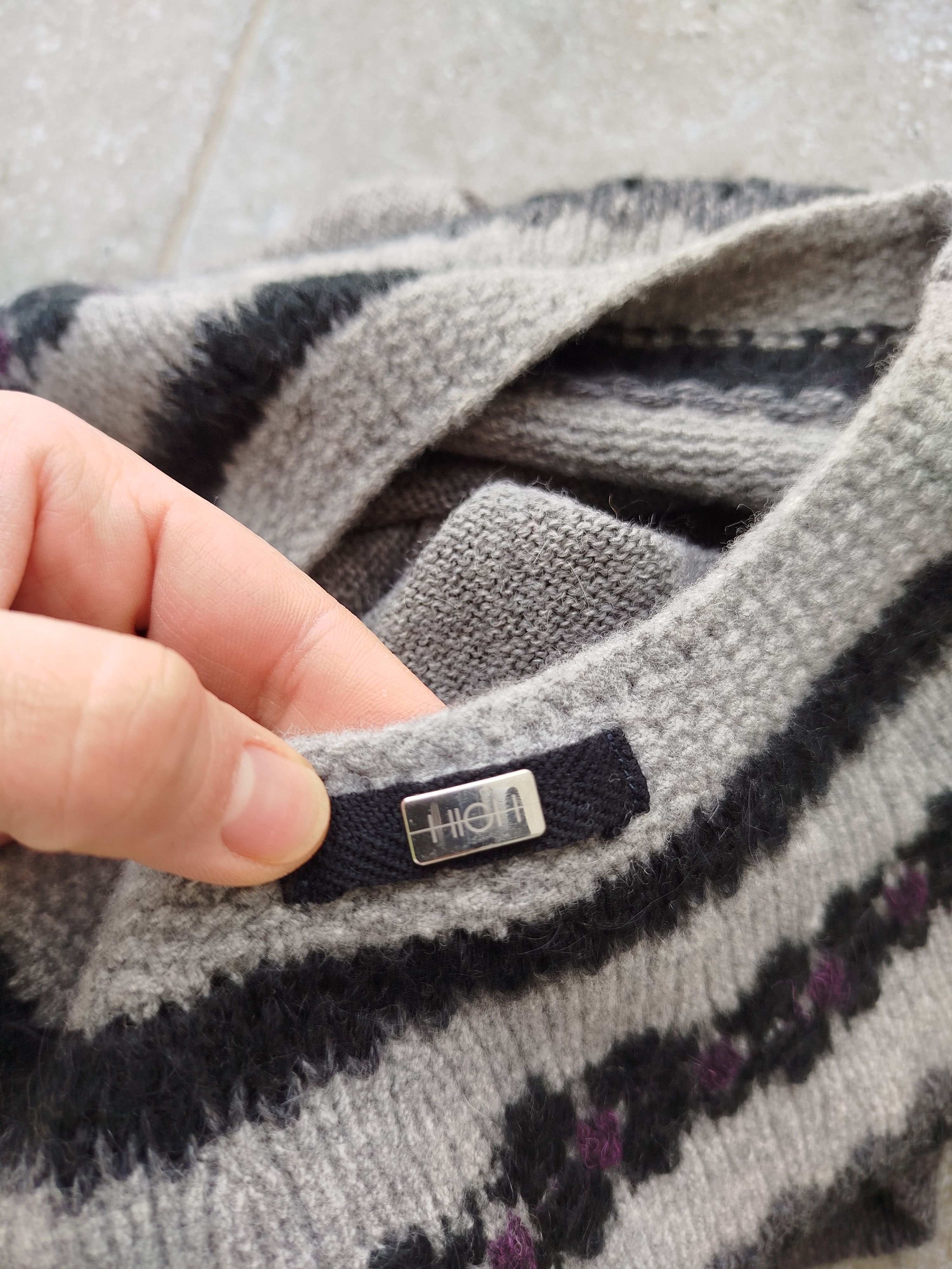 Marithe + Francois Girbaud High Use by Claire Campbell Dress Knit Alpaca Fair Isle Size M / US 6-8 / IT 42-44 - 16 Thumbnail