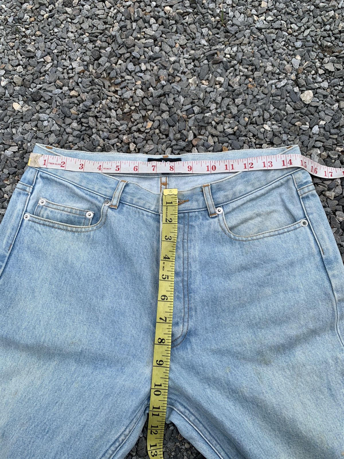 A.P.C. APC SELVEDGE BUTTON FLY LIGHT BLUE JAPANESE DISTRESSED DENIM Size US 30 / EU 46 - 14 Thumbnail