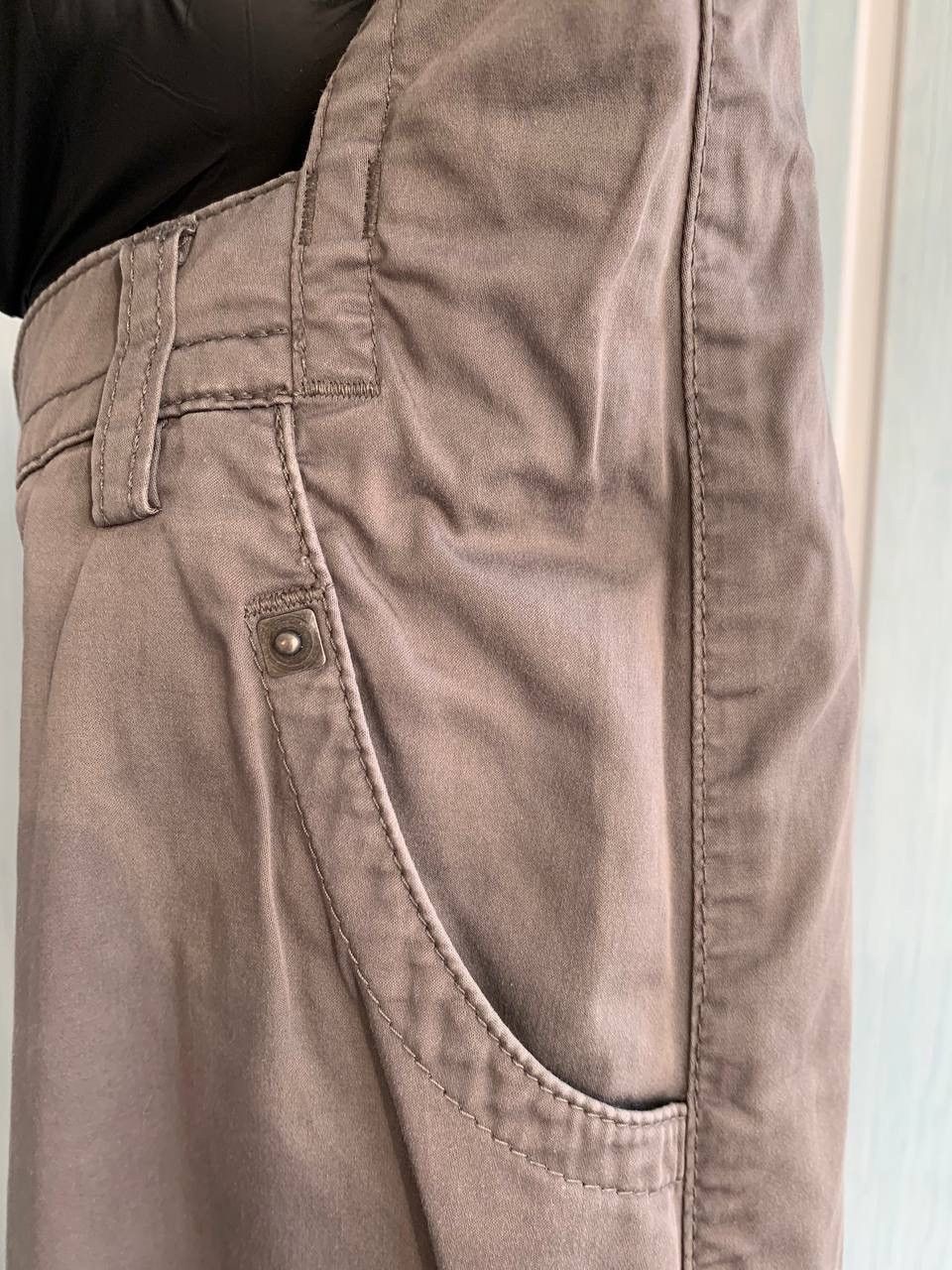 Cop Copine Vintage Cop Copine Gray Cotton Geometric Fit Flare Trousers Size 27" / US 4 / IT 40 - 10 Thumbnail
