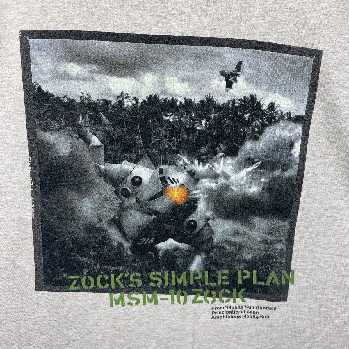 Anime MOBILE SUIT GUNDAM Msm-10 Zock Graphic Anime Tee Shirt Size US XL / EU 56 / 4 - 2 Thumbnail