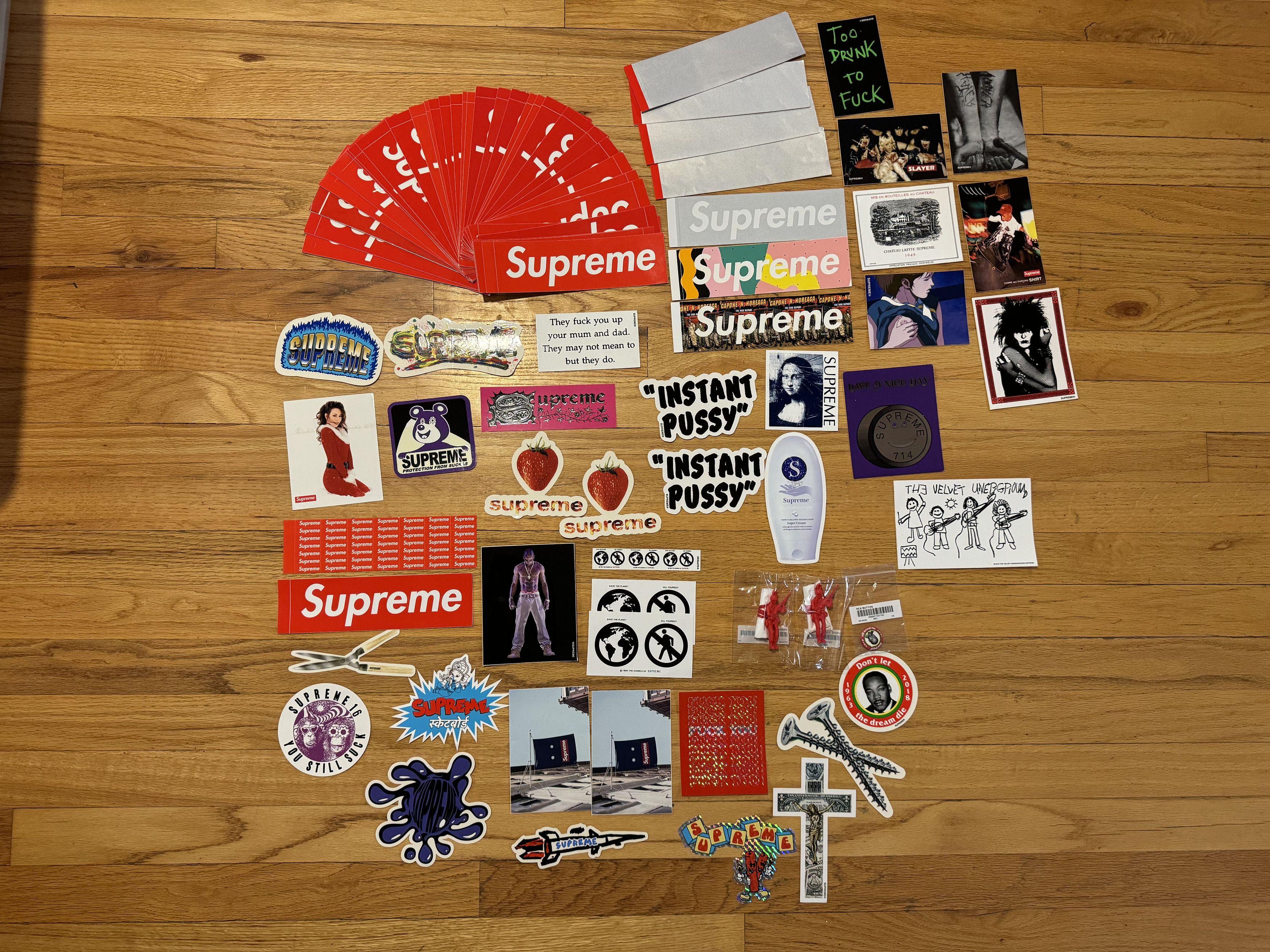 Supreme Vintage Supreme Sticker Collection – 42+ Box Logos + Rares Size ONE SIZE - 12 Thumbnail