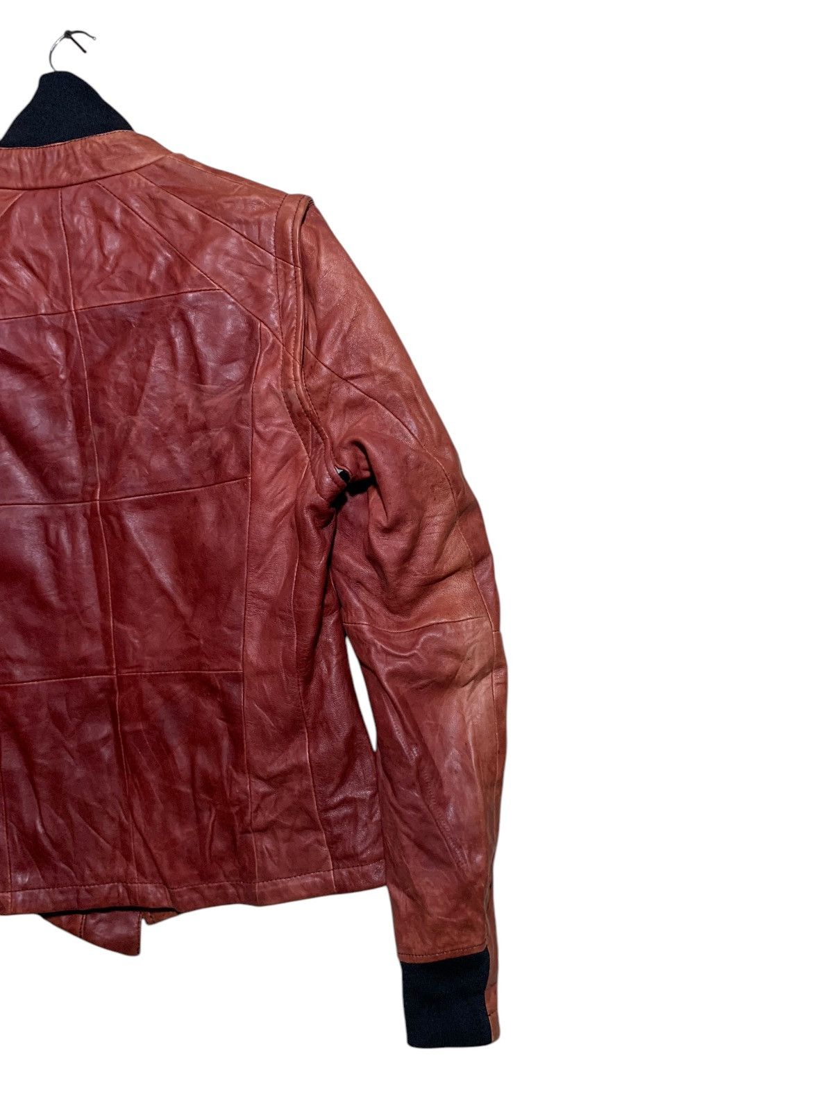 Japanese Brand 🔥GROSBEC SHEEPSKIN LEATHER CONVICTIBLES SLEEVES Size US XL / EU 56 / 4 - 7 Thumbnail