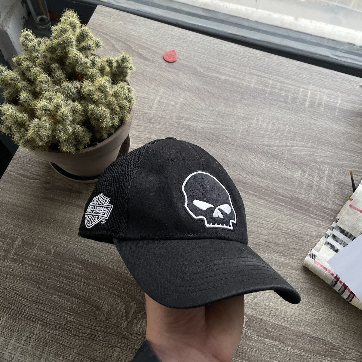 Harley Davidson × Vintage Harley-Davidson Willie G Skull Baseball Cap y2k Size ONE SIZE - 1 Thumbnail