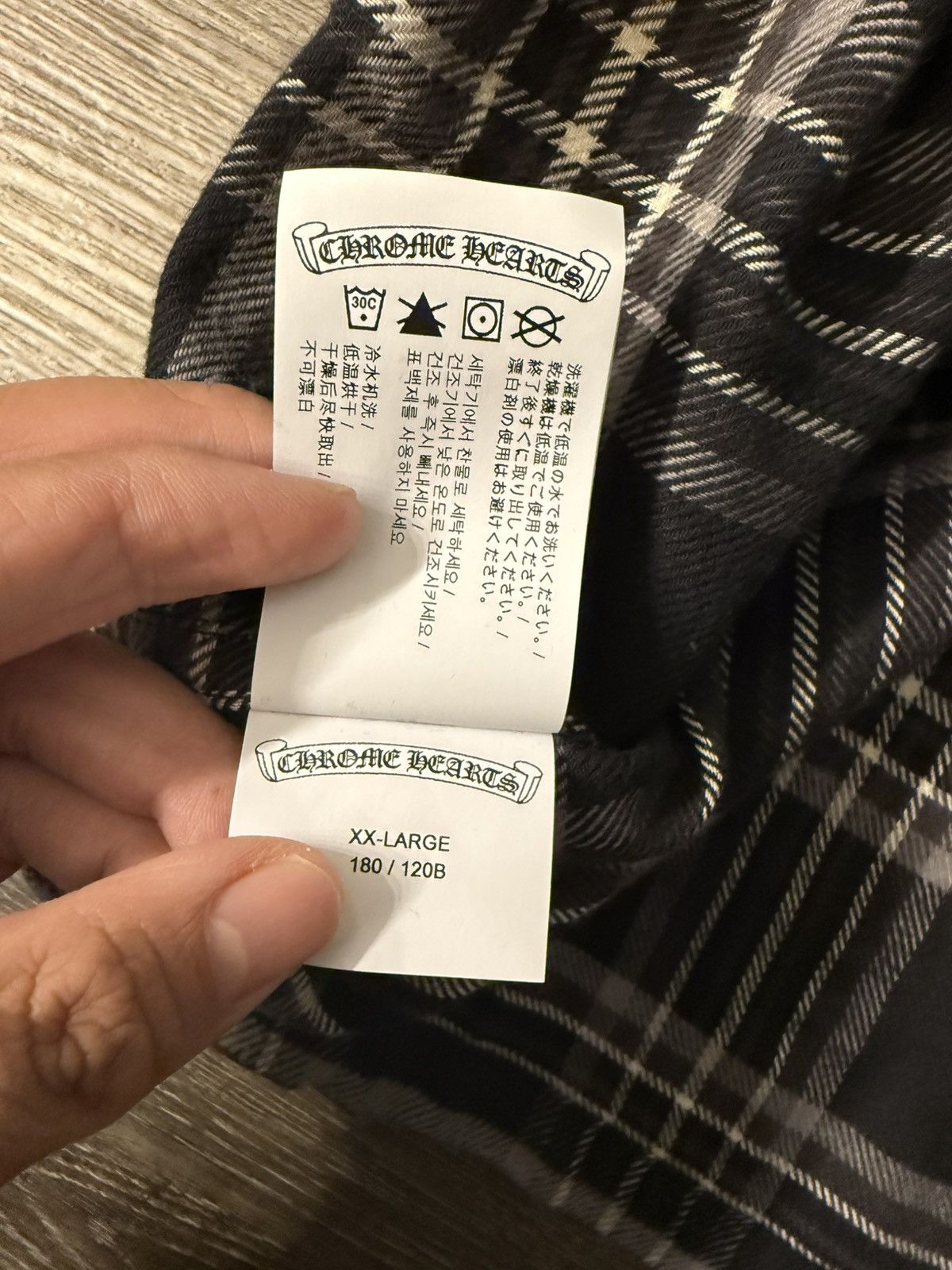 Chrome Hearts 🔥Chrome Hearts Black White Flannel Shirt🔥 Size US XXL / EU 58 / 5 - 7 Thumbnail