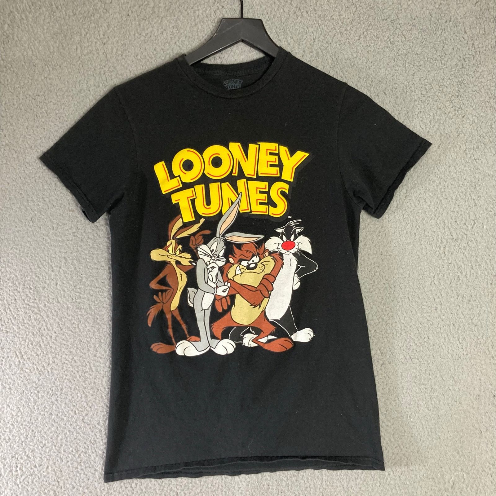 Other Looney Tunes Unisex Black Graphic T-Shirt M Bugs Bunny Size US M / EU 48-50 / 2 - 3 Thumbnail