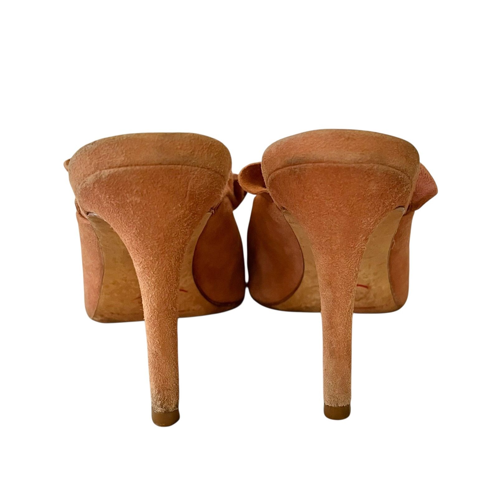 Loeffler Randall Loeffler Randall Langley Dusty Rose Suede Ruffle Mule Heels Size US 7 / IT 37 - 7 Thumbnail