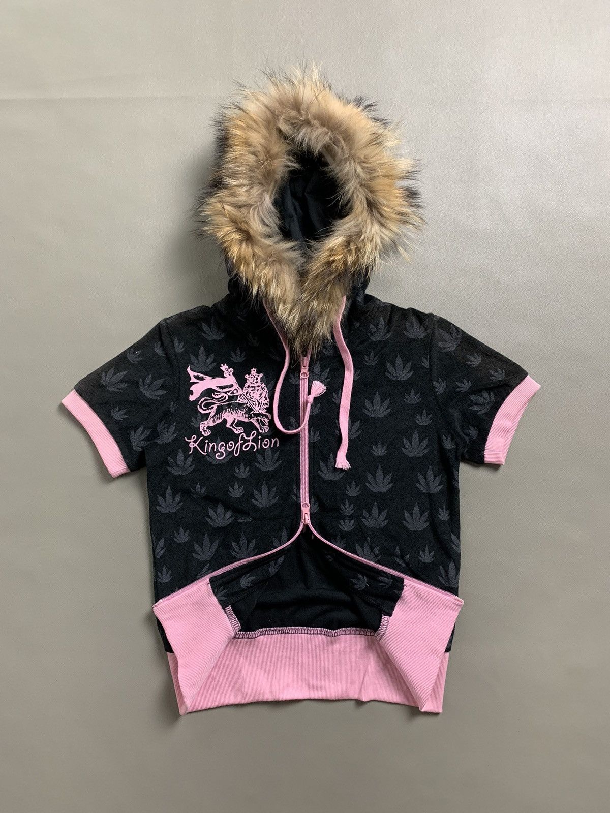 If Six Was Nine × Japanese Brand × Le Grande Bleu (L.G.B.) Japanese Jamaica Kingo Lion Zip Fur Hoodie lgb style Size US M / EU 48-50 / 2 - 1 Thumbnail