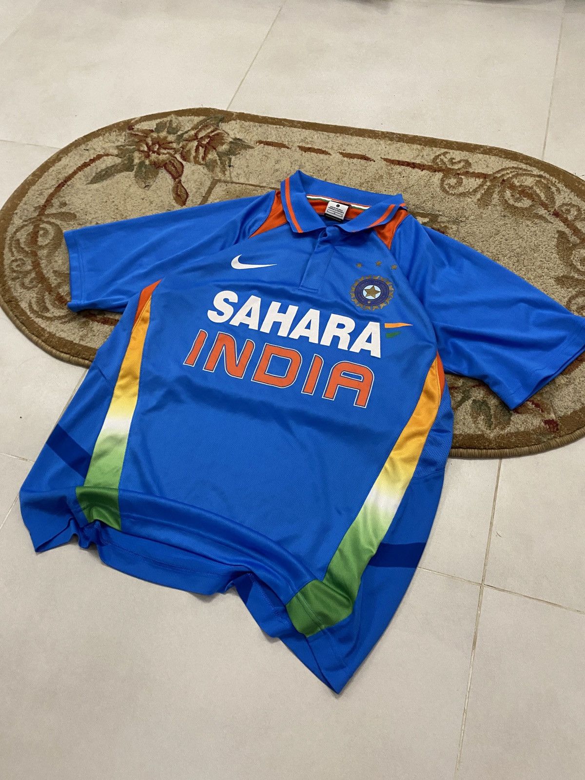 Nike Nike Dri Fit Sahara India Cricket Jersey Size US L / EU 52-54 / 3 - 3 Thumbnail