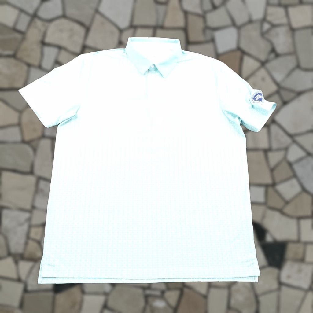 Vintage Scales Polo Shirt Mens Large Blue White Geometric Golf Performance US Am Tour Size US L / EU 52-54 / 3 - 1 Thumbnail