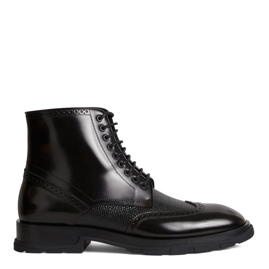 Alexander McQueen o1y1024 Ankle Boots in Black Size US 8 / EU 41 - 2 Thumbnail