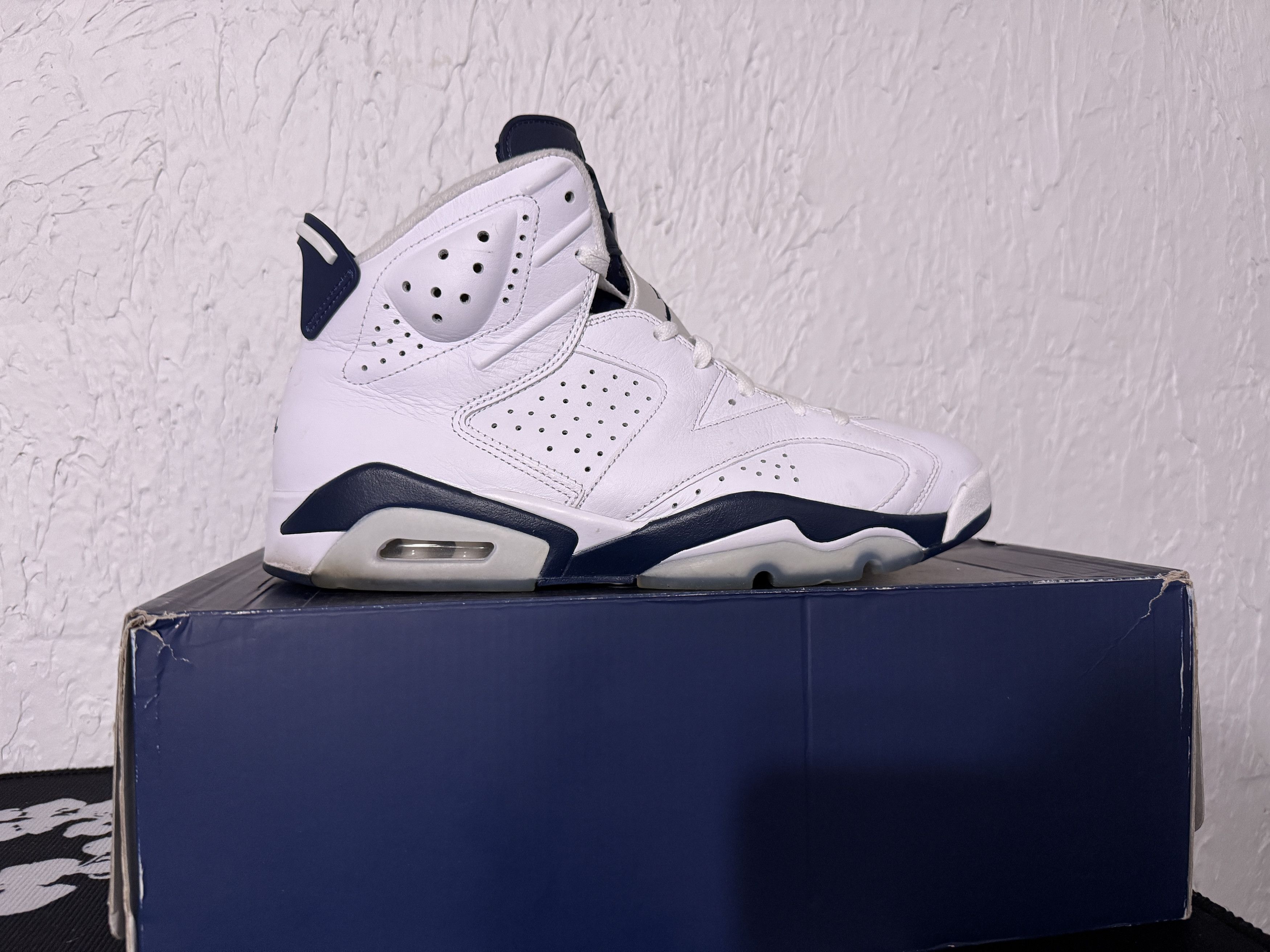Jordan Brand × Nike US 12 - Air Jordan 6 Retro Midnight Navy Blue WITH BOX Size US 12 / EU 45 - 3 Thumbnail