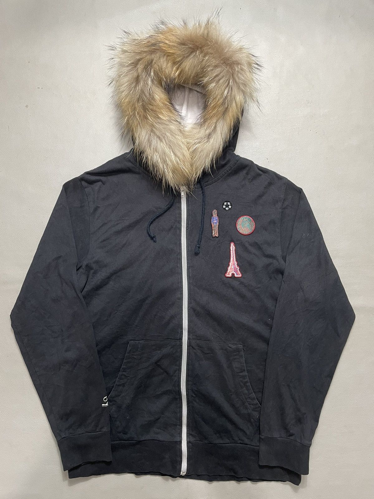 Takeo Kikuchi Takeo kikuchi zip Fur hoodie black lgb styled Size US M / EU 48-50 / 2 - 1 Thumbnail