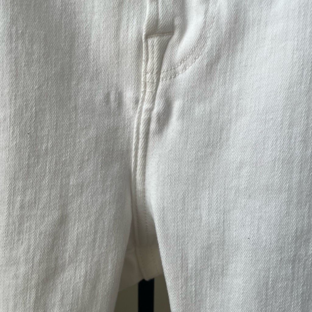 Other Good American White Raw Tulip Hem Jeans 31 Size 31" - 9 Thumbnail