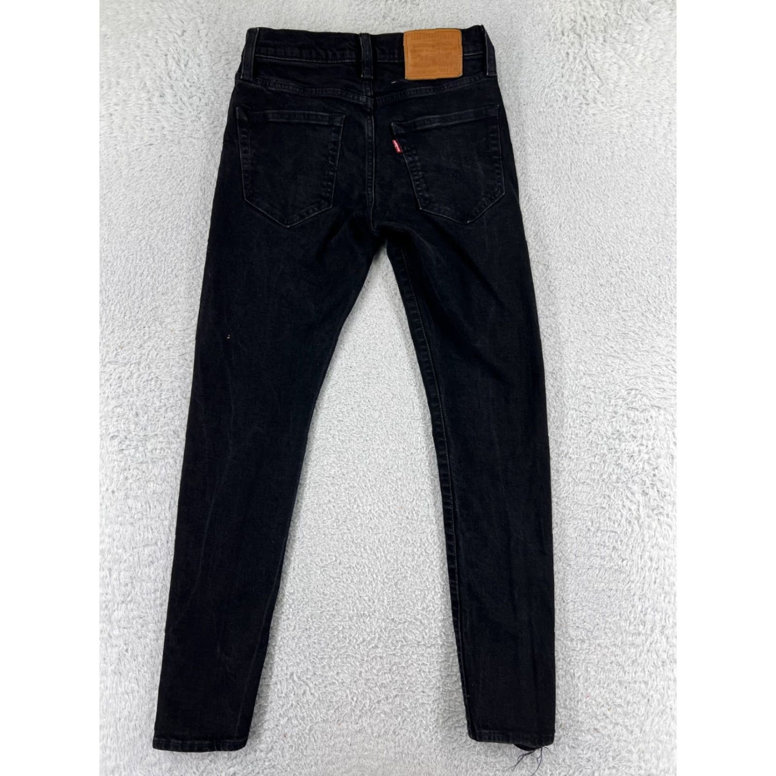 Levi's VINTAGE Levis Premium Jeans Womens 29 Back Denim Skinny Taper Cotton Blend Black 5-Pocket Design Mens? Size 29" - 2 Thumbnail