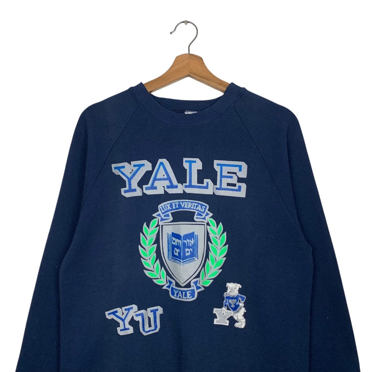 Vintage BVD Made in Usa YALE UNIVERSITY Sweatshirt #2522-C114 Size US M / EU 48-50 / 2 - 2 Thumbnail