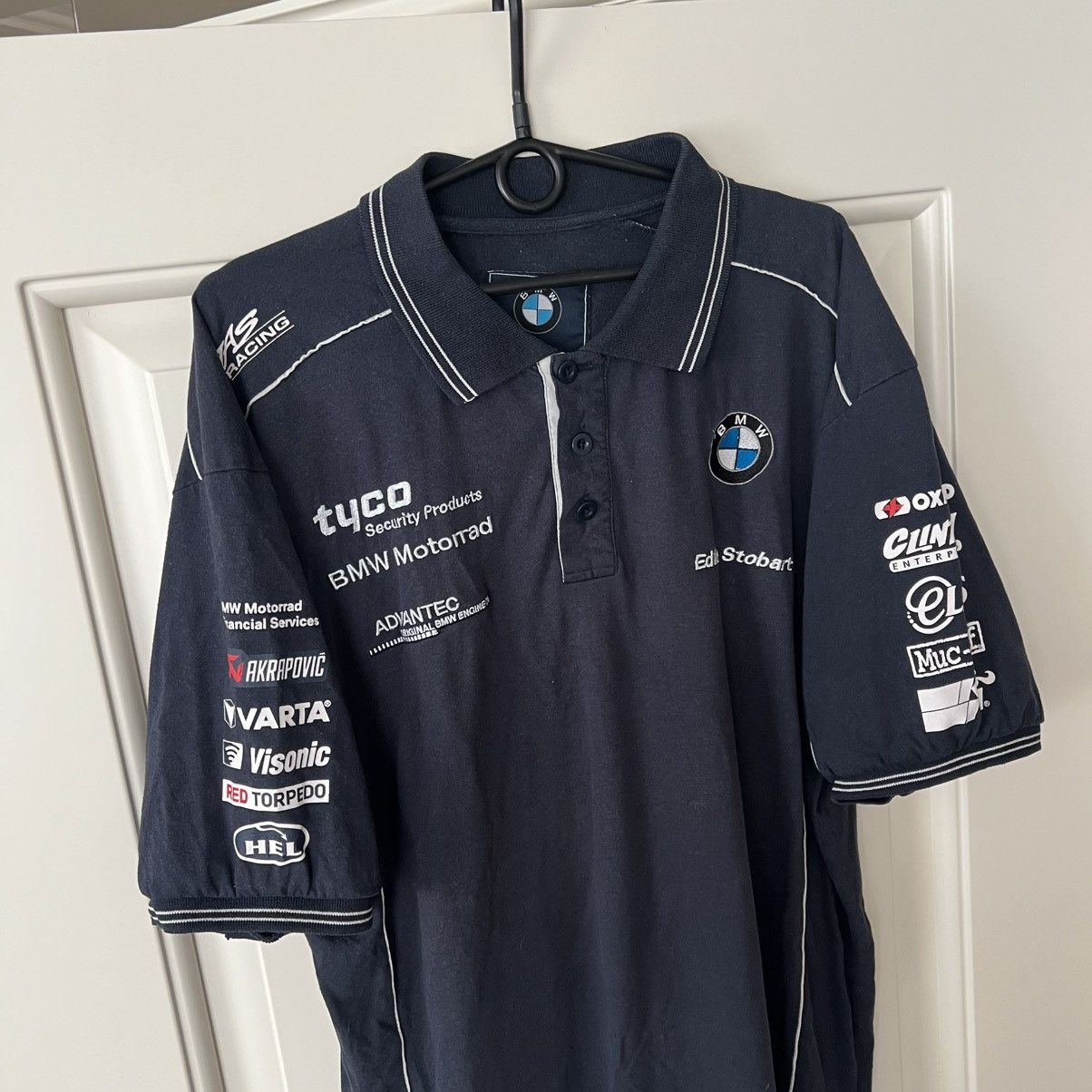 BMW Vintage BMW Racing Polo Motorrad Size US XL / EU 56 / 4 - 4 Thumbnail