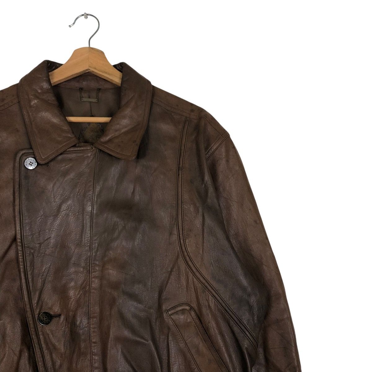 Lancel 🔥VINTAGE BIKER LEATHER JACKET LANCEL PARIS Size US M / EU 48-50 / 2 - 8 Thumbnail
