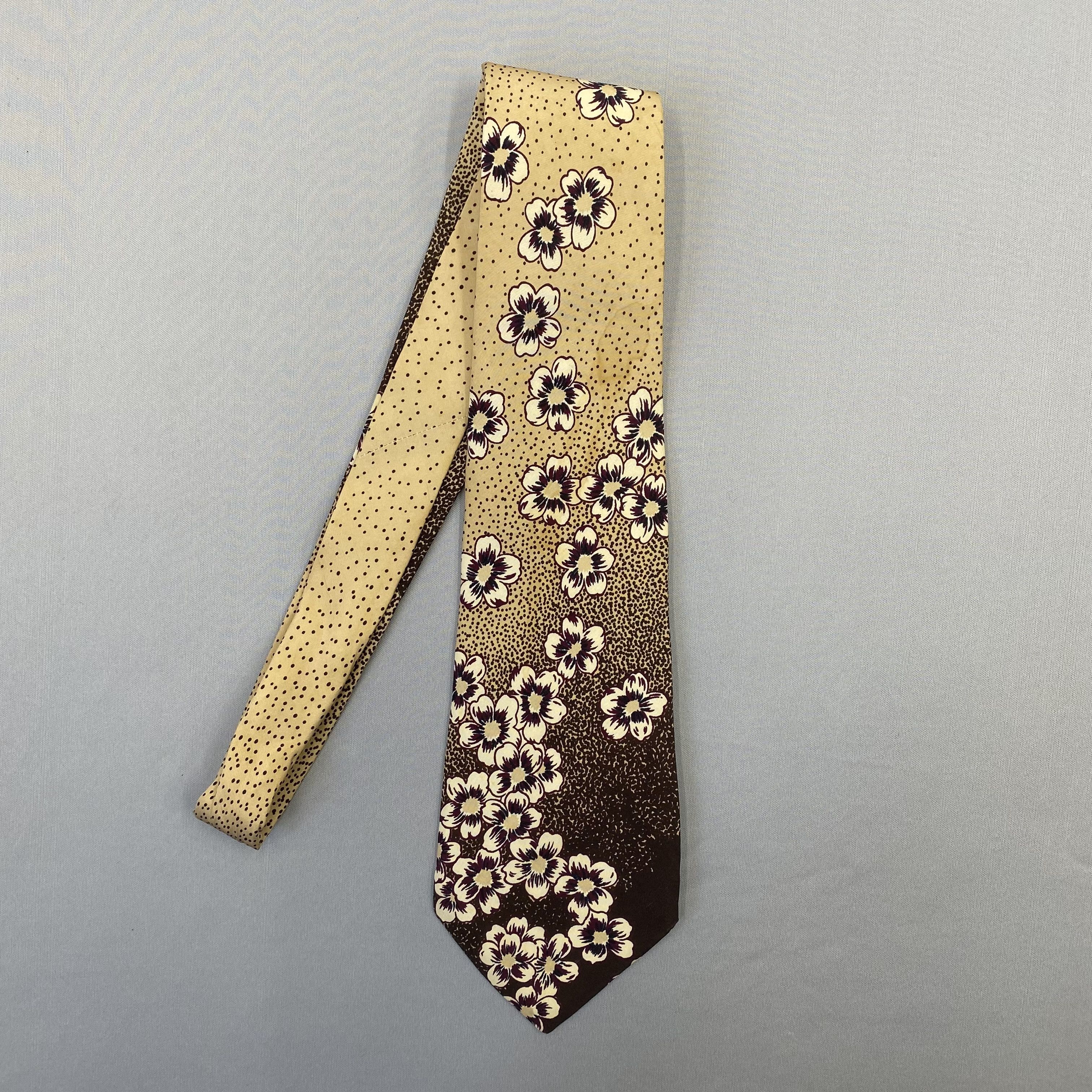Hanae Mori Vintage Hanae Mori SILK Necktie Cravate Pure Silk Neck Tie Size ONE SIZE - 4 Thumbnail