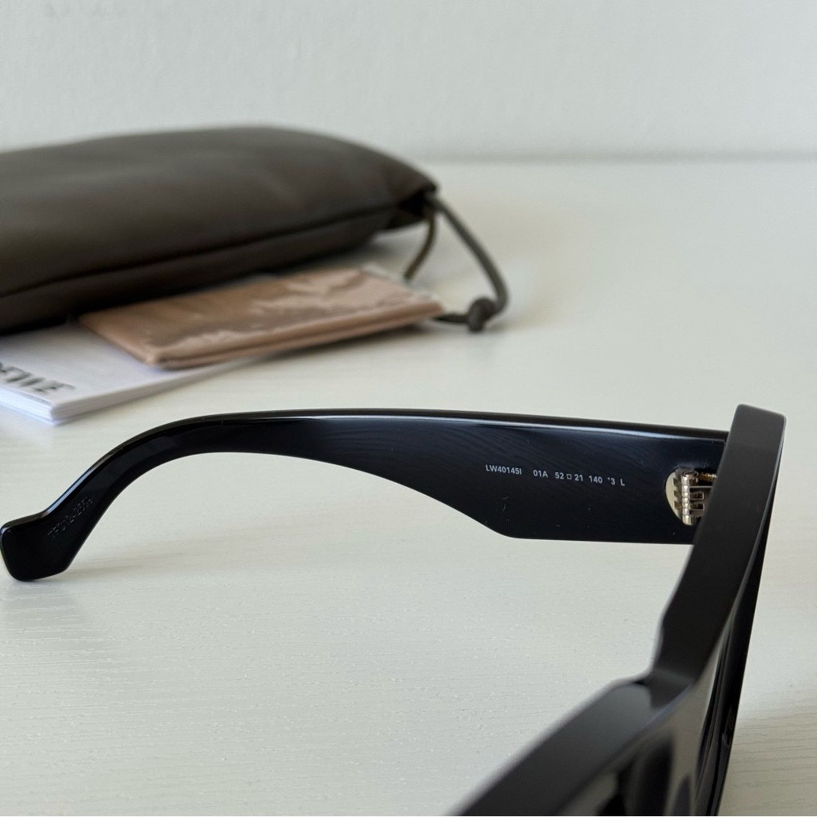 Loewe New! Loewe LW40145I 01A Black Sunglasses, Authentic Size ONE SIZE - 8 Thumbnail