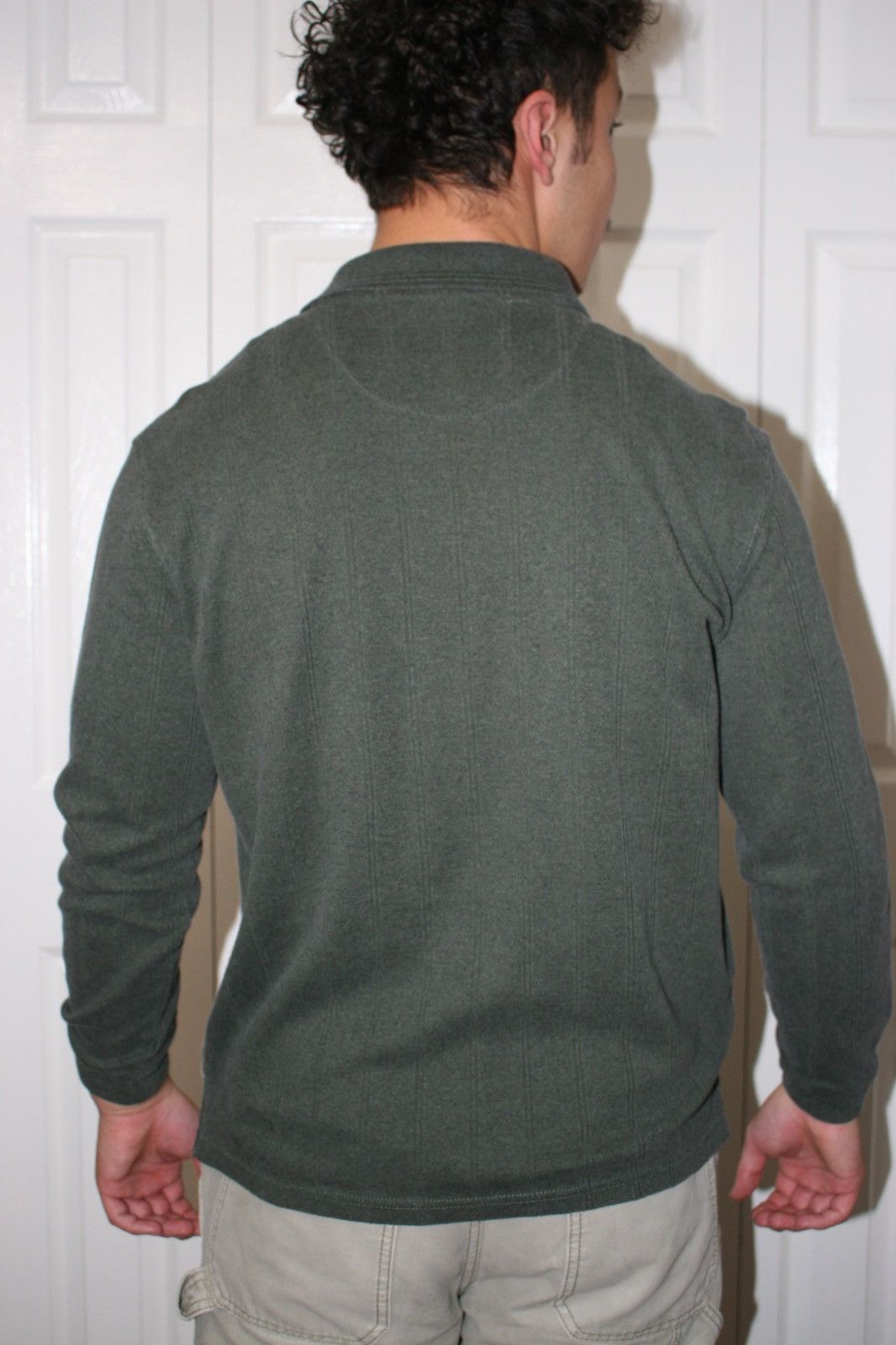 Axist Axist Olive Green Long-Sleeve Polo Shirt Size US S / EU 44-46 / 1 - 4 Thumbnail