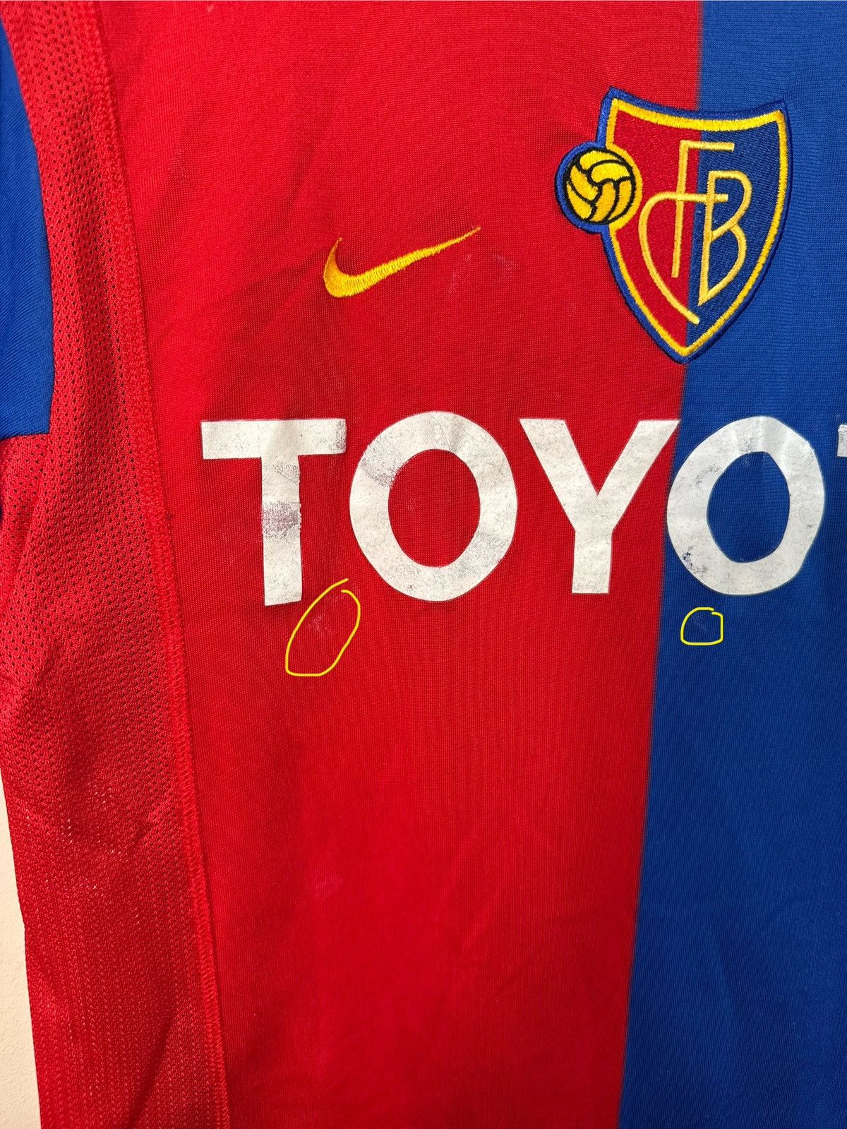 Nike Nike FC Basel Jersey 2002-04 #13 Gimenez Soccer Signature S Size US S / EU 44-46 / 1 - 10 Thumbnail